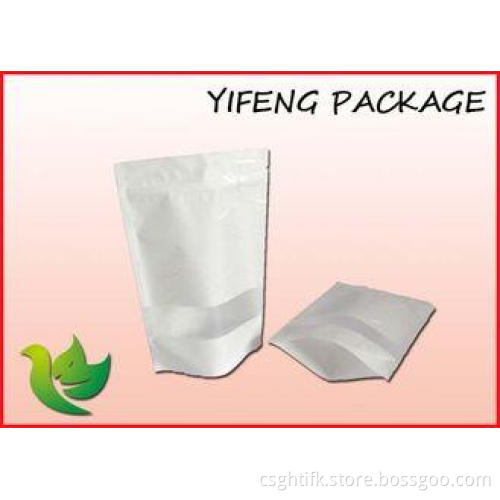 Stand Up Rice Paper bag / Kraft Paper Bag With Window and